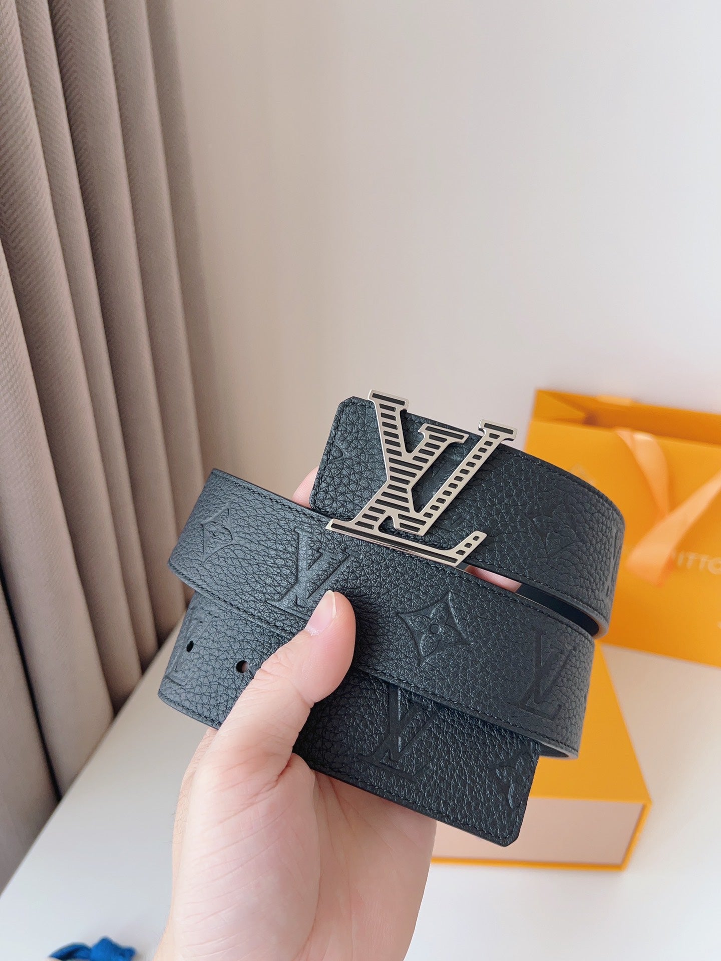 Monogram Leather Belt