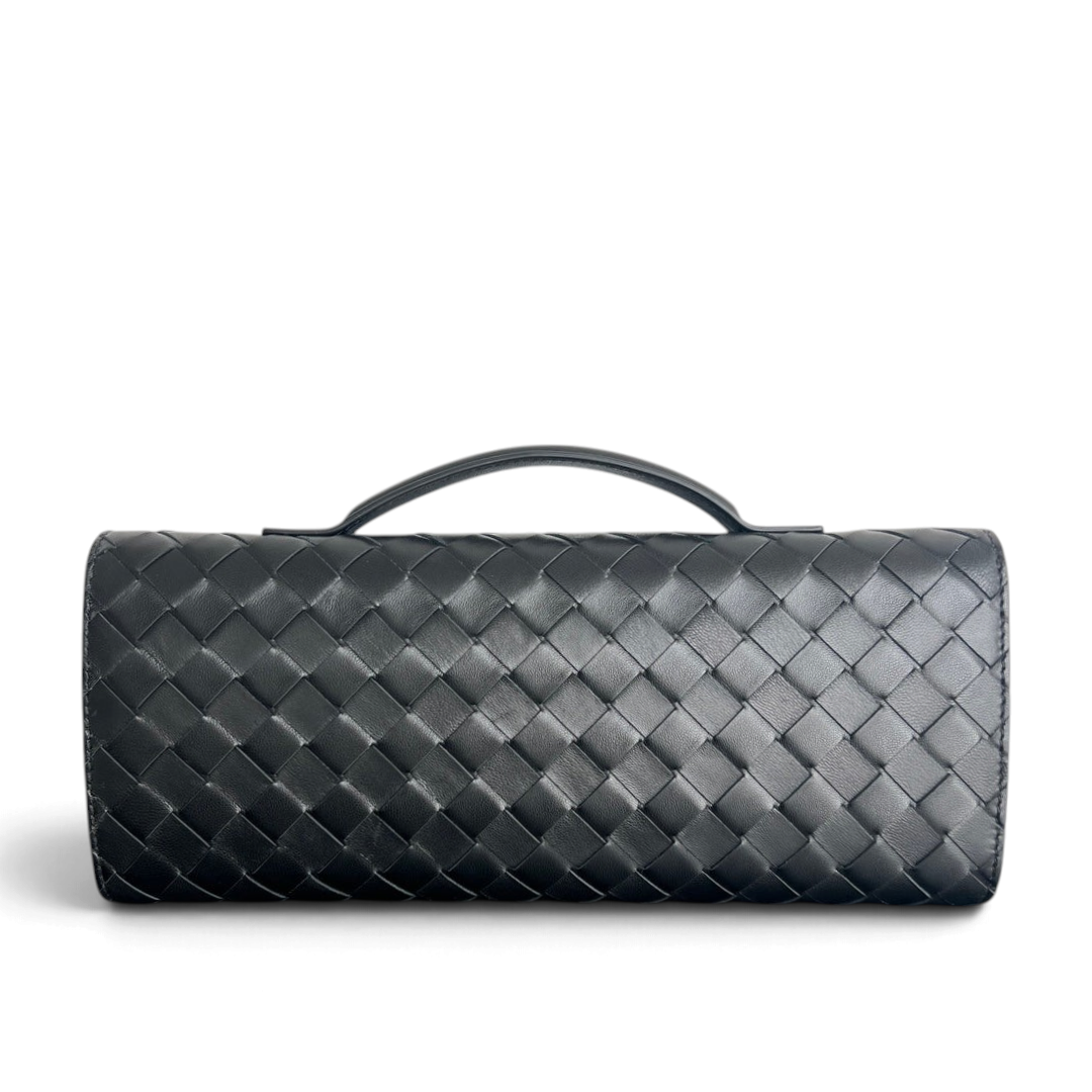Intrecciato Woven Long Clutch Bag - View 2