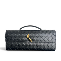 Intrecciato Woven Long Clutch Bag