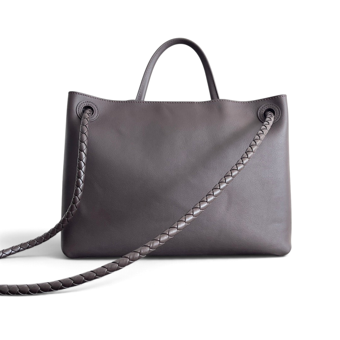 Smooth Leather Knot Tote Bag 32cm - View 3