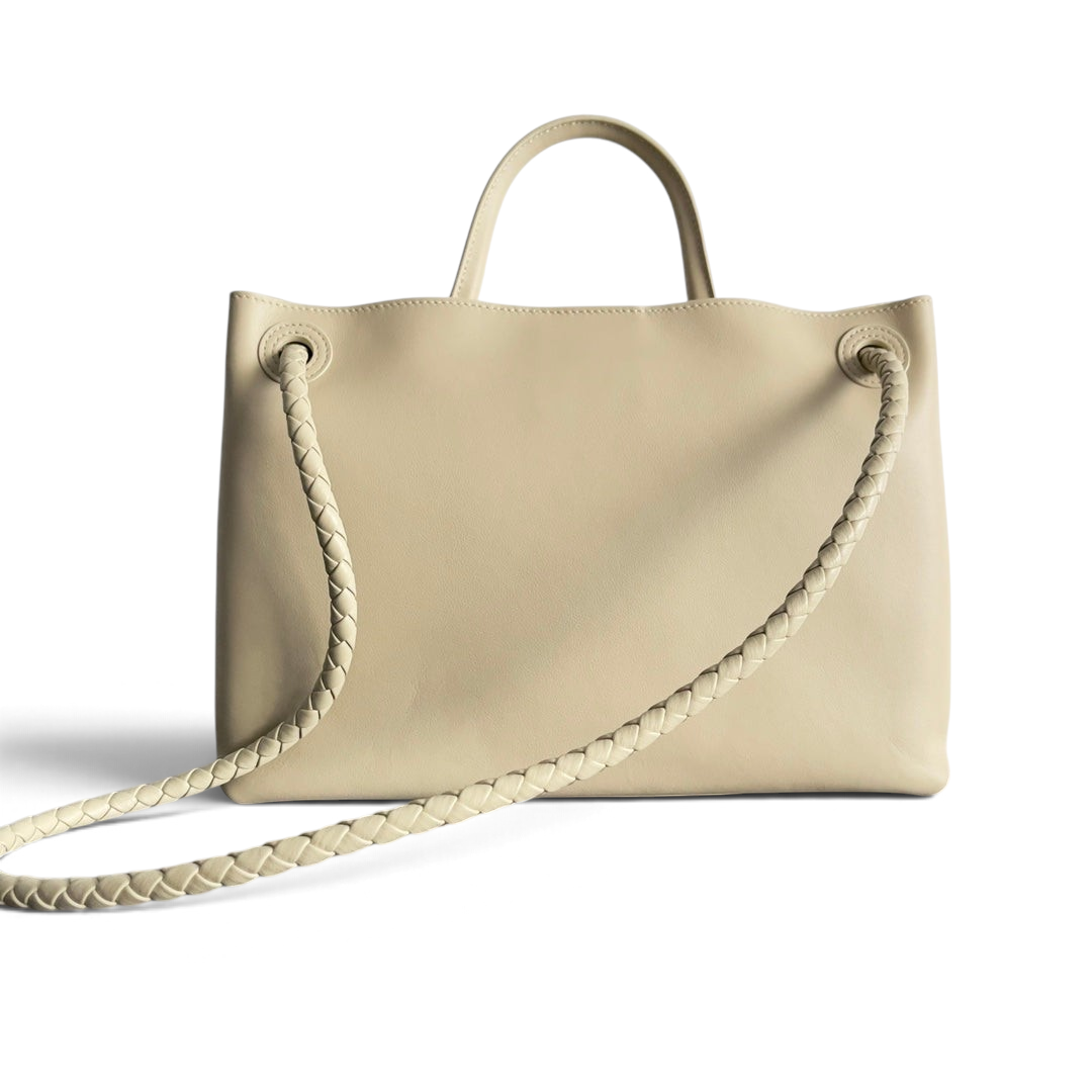 Smooth Leather Knot Tote Bag 32cm - View 2