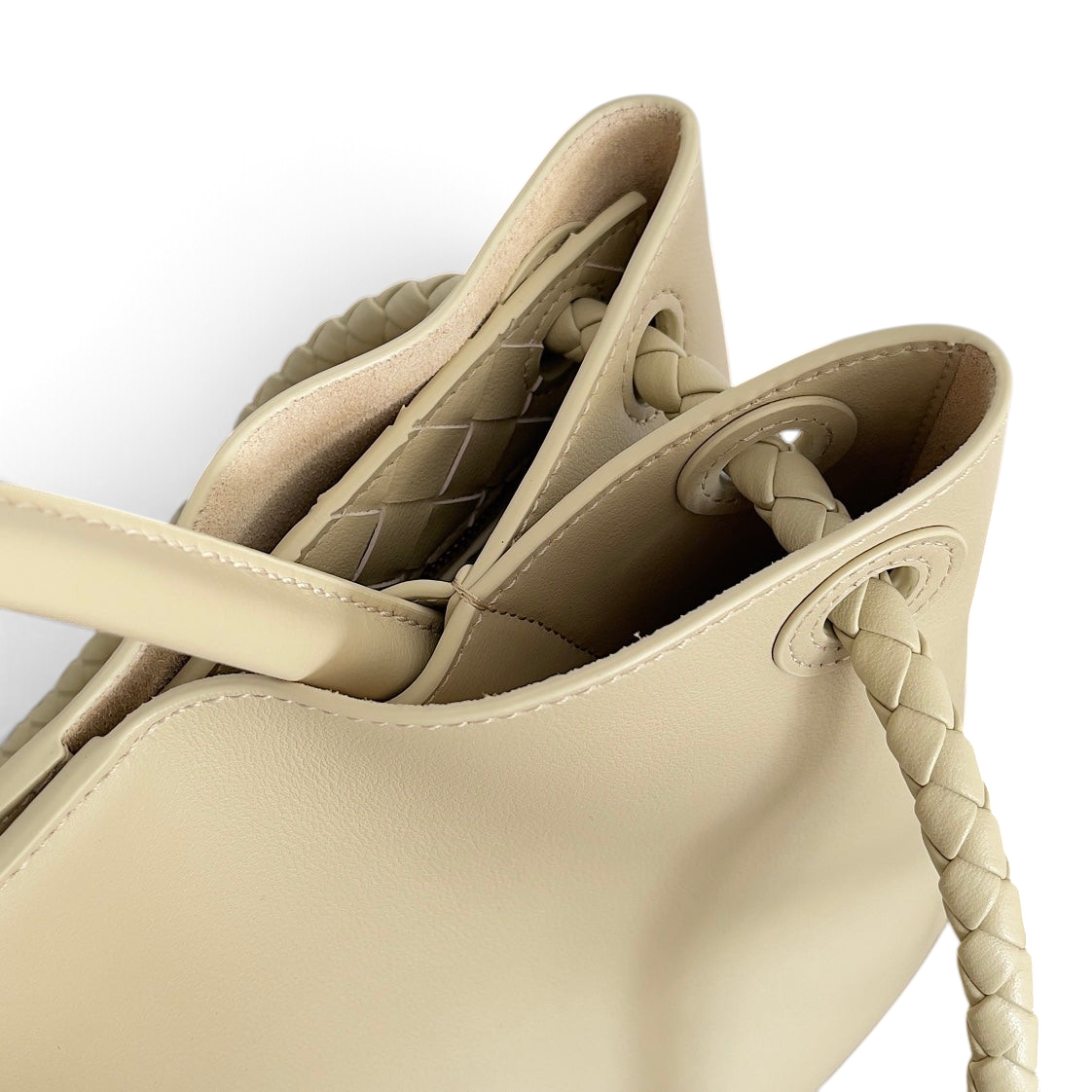Smooth Leather Knot Tote Bag 32cm - View 3