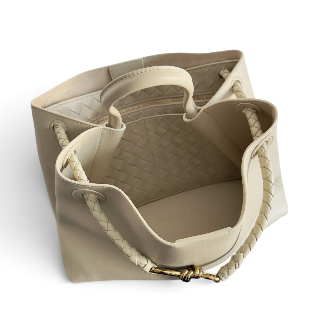 Smooth Leather Knot Tote Bag 32cm - View 4