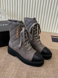 Two-Tone Combat Boots