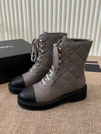 Two-Tone Combat Boots