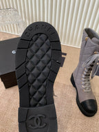 Two-Tone Combat Boots