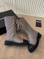 Two-Tone Combat Boots