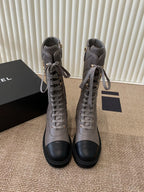 Two-Tone Combat Boots