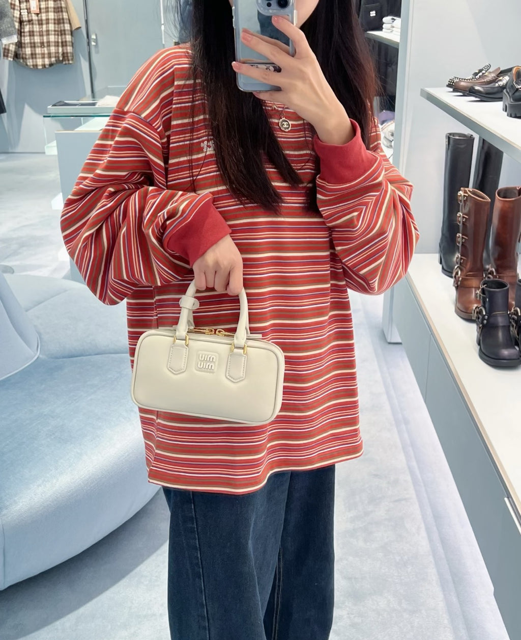 Structured Mini Shoulder Bag - View 1