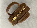 Miu Miu Mini Leather Briefcase Bag in Tan Brown - image 6