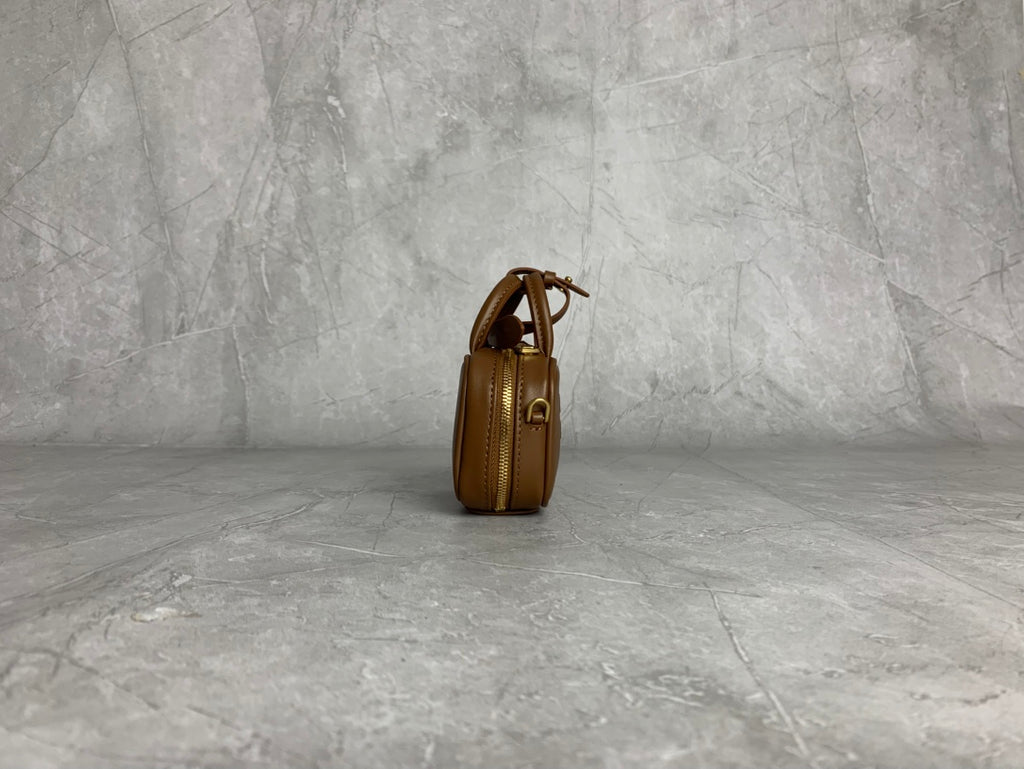 Miu Miu Mini Leather Briefcase Bag in Tan Brown - image 5