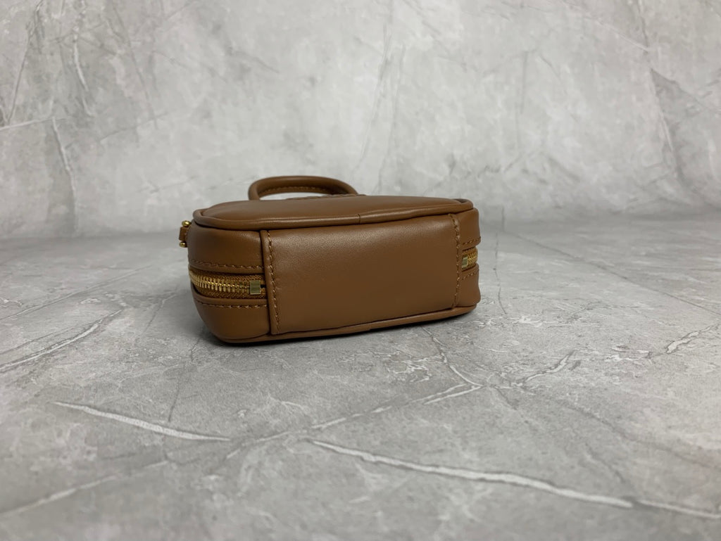 Miu Miu Mini Leather Briefcase Bag in Tan Brown - image 9