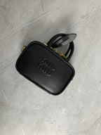 Miu Miu Mini Leather Briefcase Bag in Black - image 4