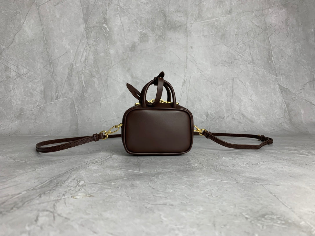 Structured Mini Briefcase Bag - View 2