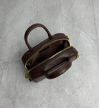 Miu Miu Mini Leather Briefcase Bag in Dark Brown - image 7