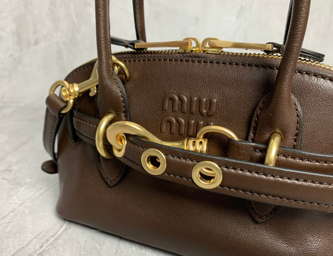 Aventure Nappa Leather Mini Top Handle Bag - View 6