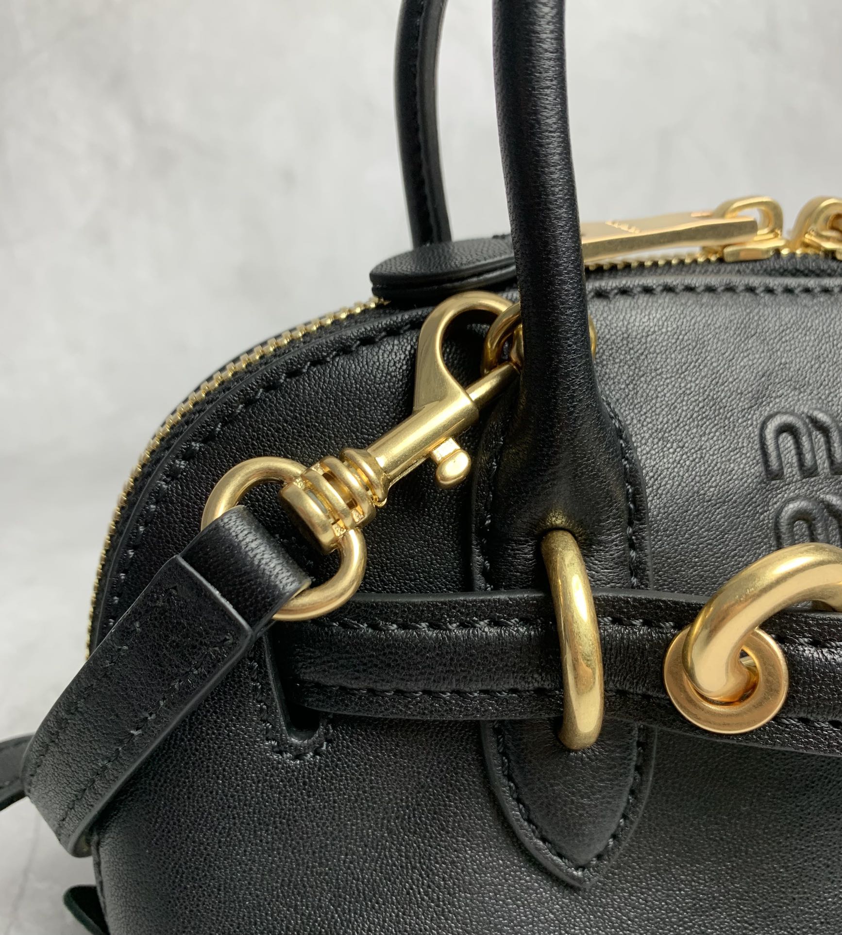 Aventure Nappa Leather Mini Top Handle Bag - View 7