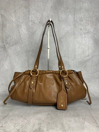 Pleated Hobo Bag