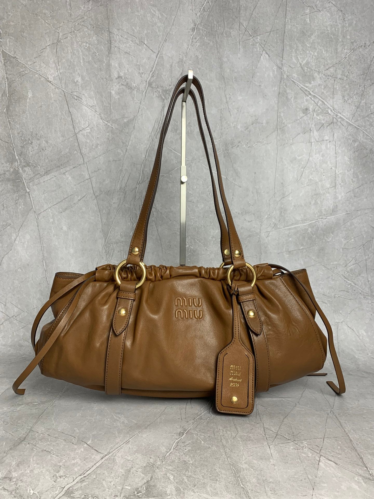 Pleated Hobo Bag - View 1