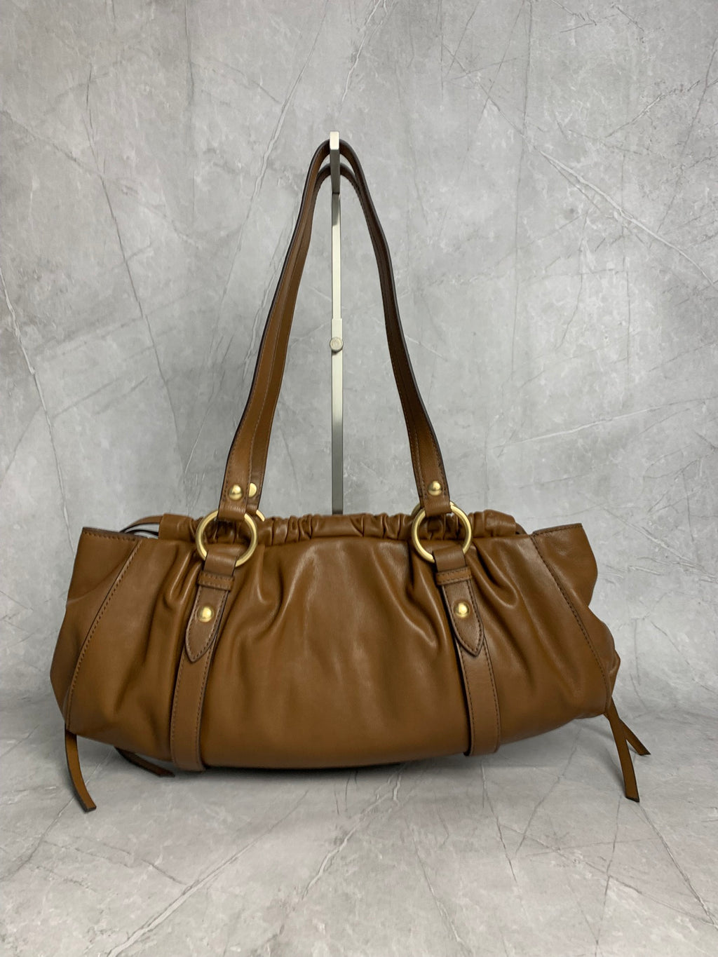 Pleated Hobo Bag - View 2