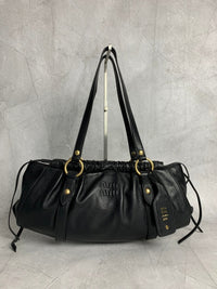 Pleated Hobo Bag