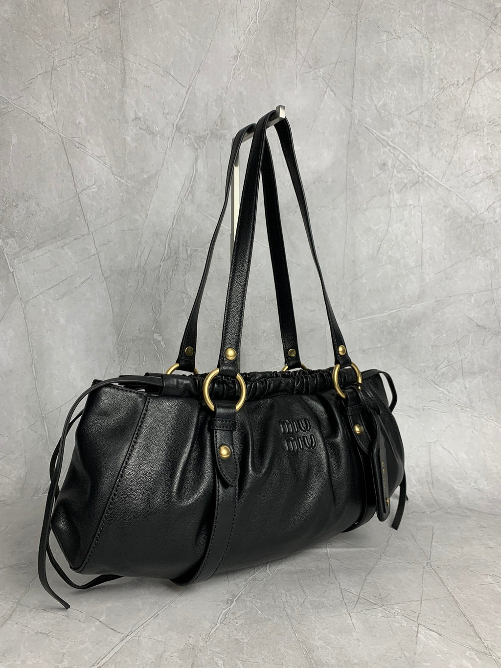 Pleated Hobo Bag - View 3