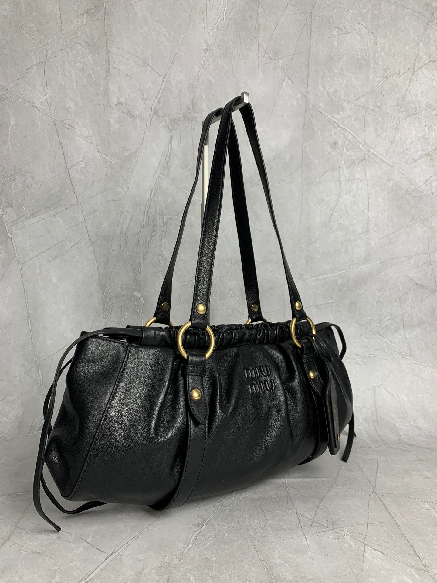 Pleated Hobo Bag - View 3