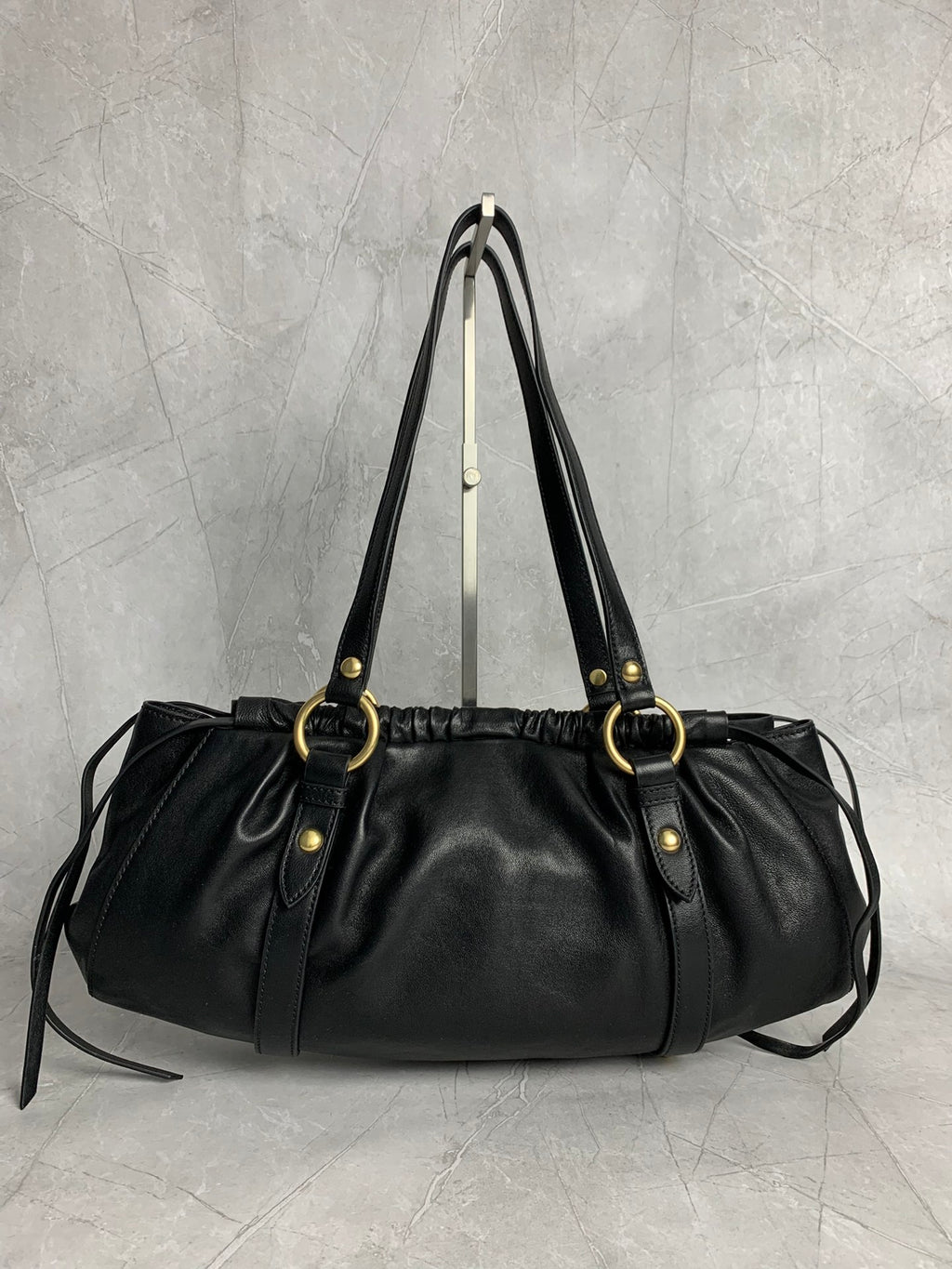 Pleated Hobo Bag - View 2