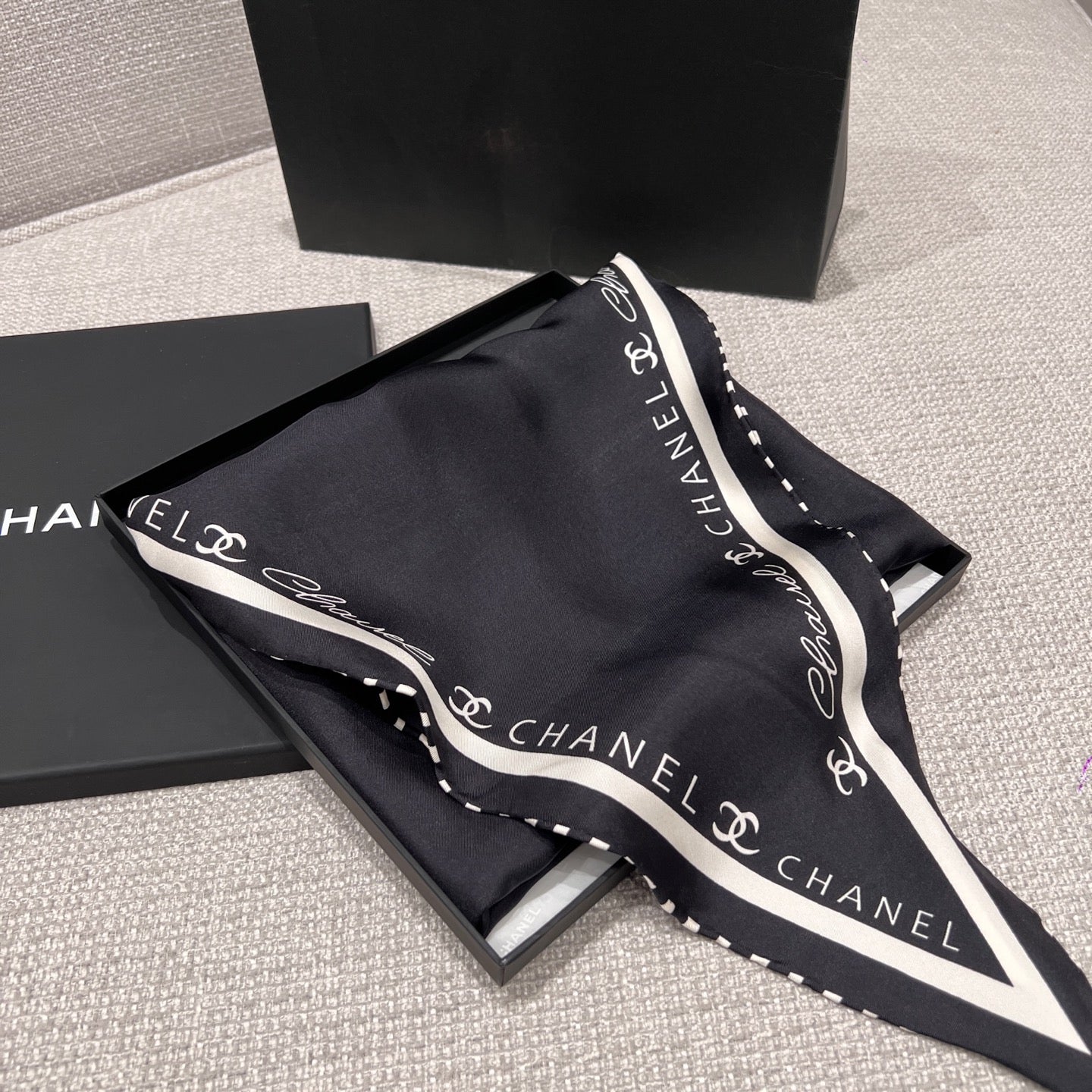 Silk Scarf – Geometric Coco Design