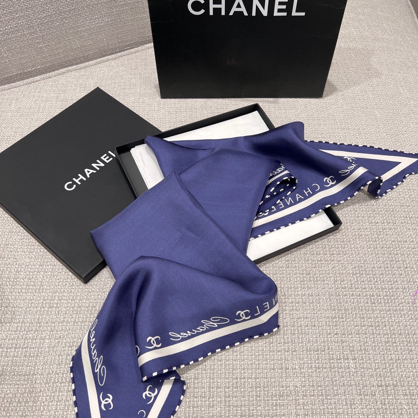 Silk Scarf – Geometric Coco Design