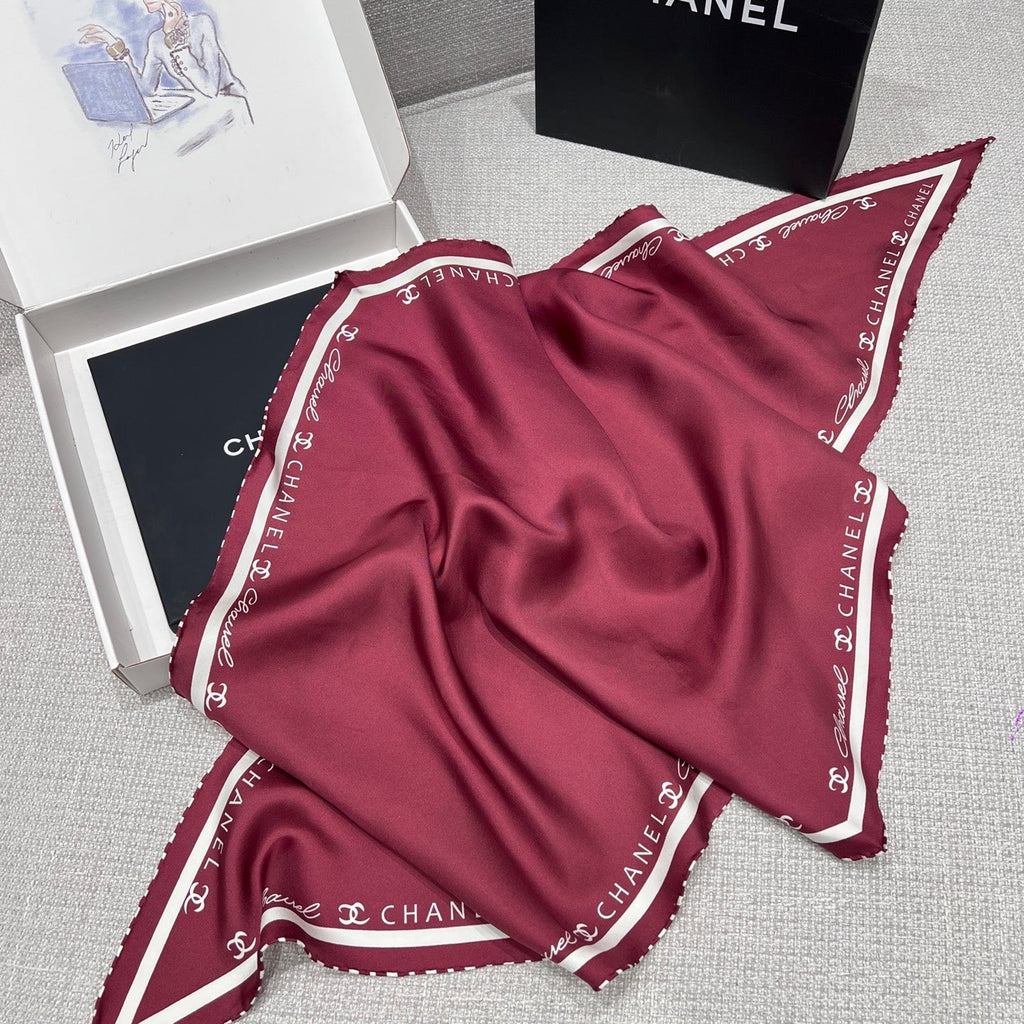 Silk Scarf – Geometric Coco Design