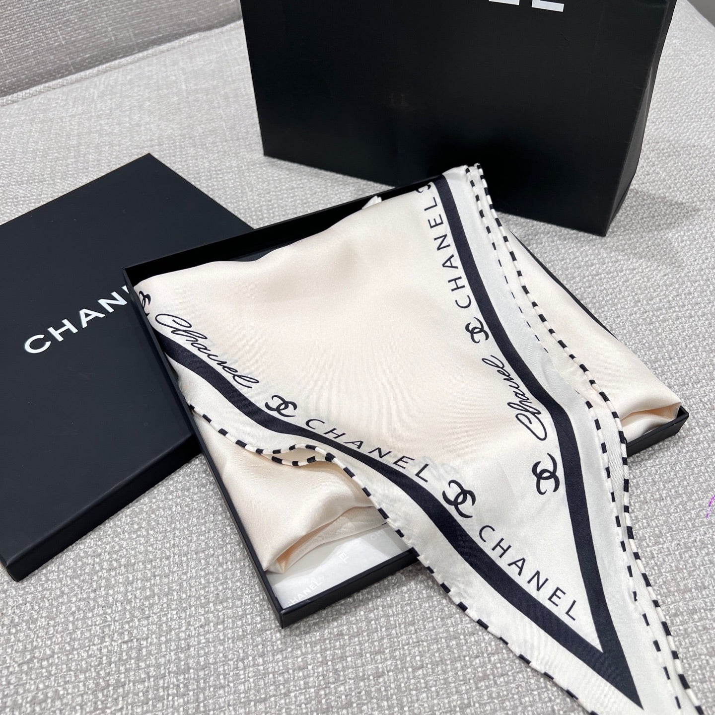 Silk Scarf – Geometric Coco Design