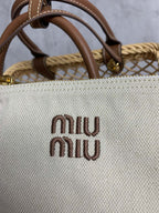 Woven Top Handle Bag - View 6