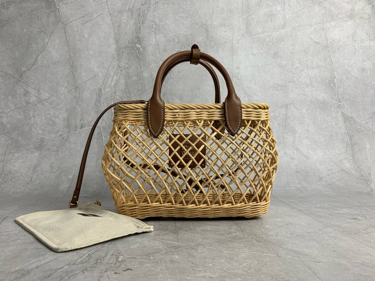 Woven Top Handle Bag - View 2