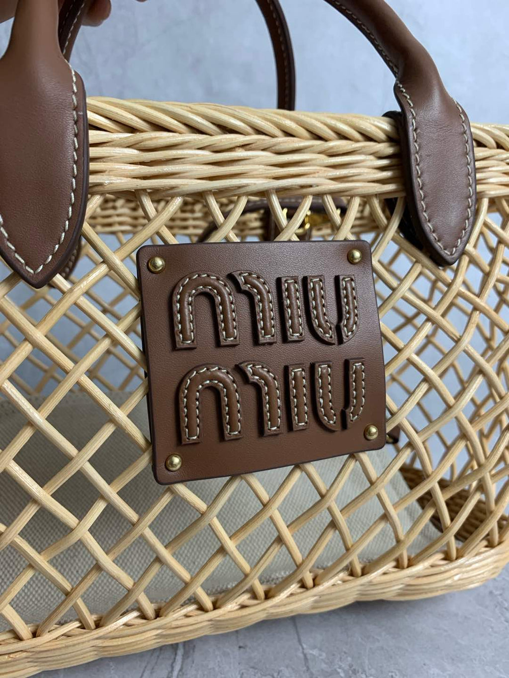 Woven Top Handle Bag - View 5