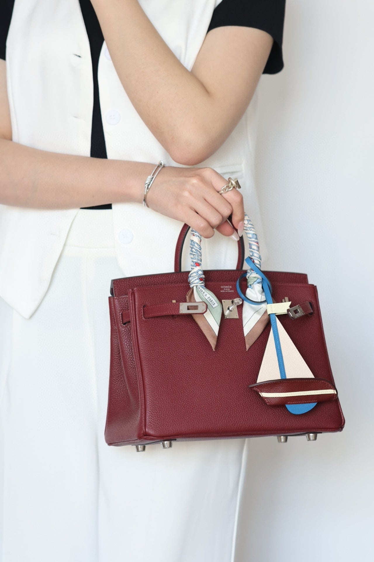 Birkin 25 Togo Leather - Silver Hardware