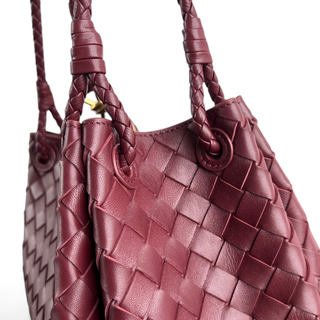 Intrecciato Woven Parachute Shoulder Bag - View 3