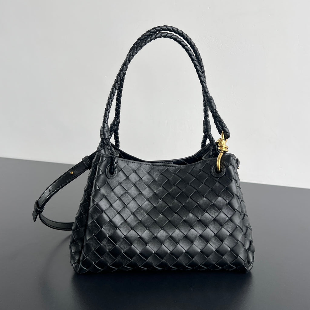 Intrecciato Woven Parachute Shoulder Bag - View 1
