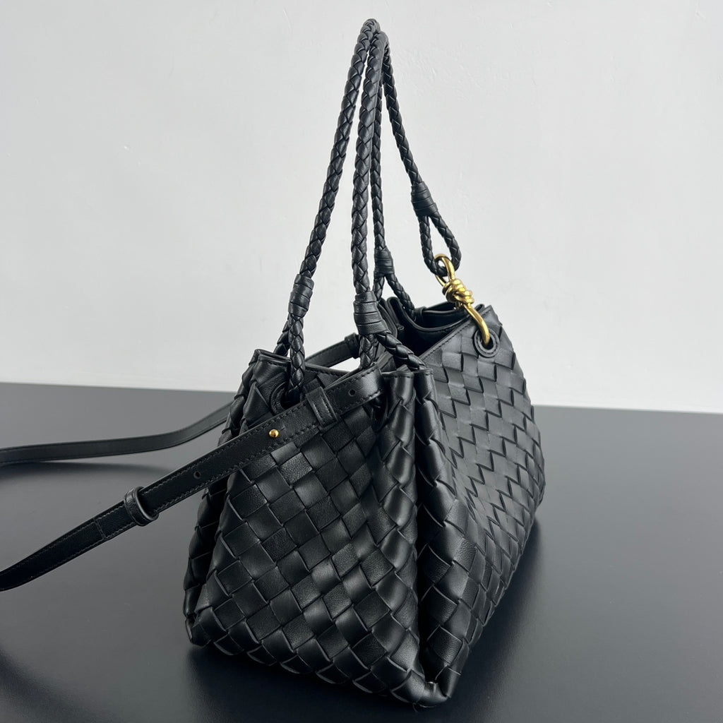 Intrecciato Woven Parachute Shoulder Bag - View 2