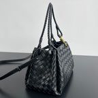 Intrecciato Woven Parachute Shoulder Bag - View 2