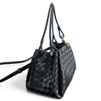 Intrecciato Woven Parachute Shoulder Bag - View 2