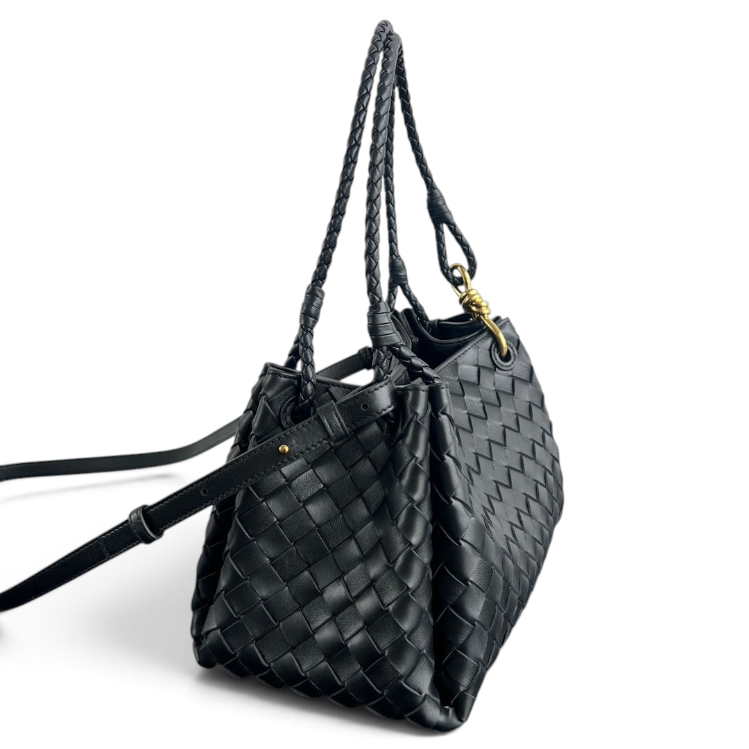 Intrecciato Woven Parachute Shoulder Bag - View 2