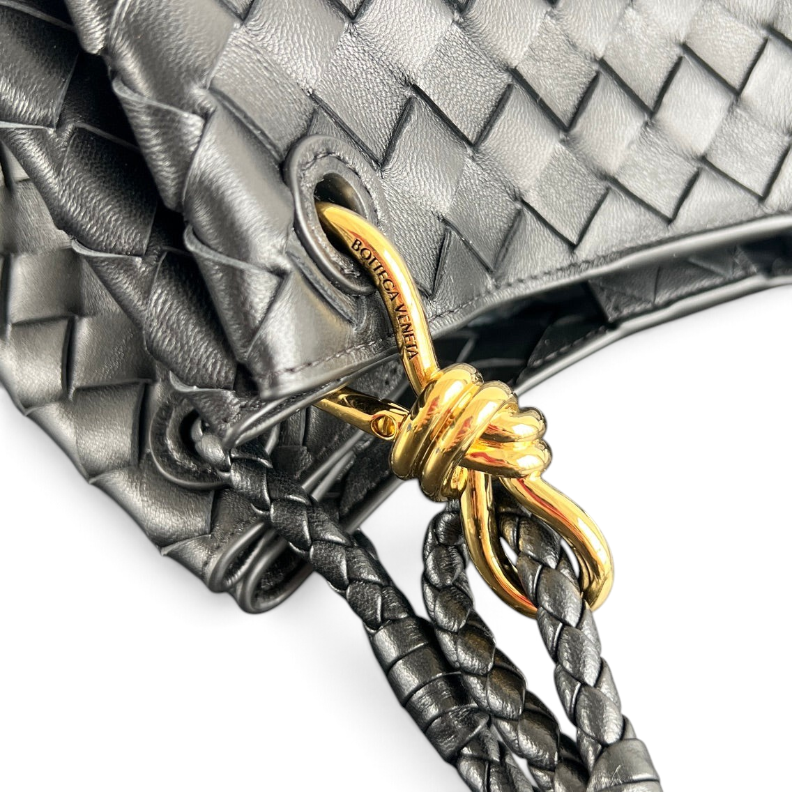 Intrecciato Woven Parachute Shoulder Bag - View 7