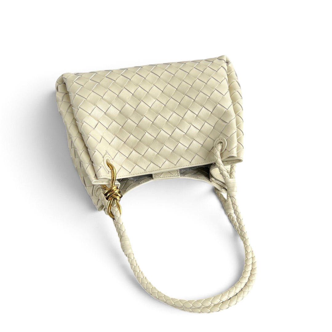 Intrecciato Woven Parachute Shoulder Bag - View 4
