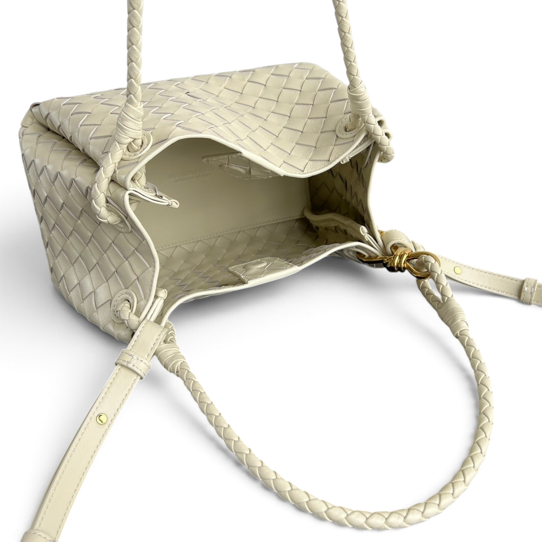 Intrecciato Woven Parachute Shoulder Bag - View 5