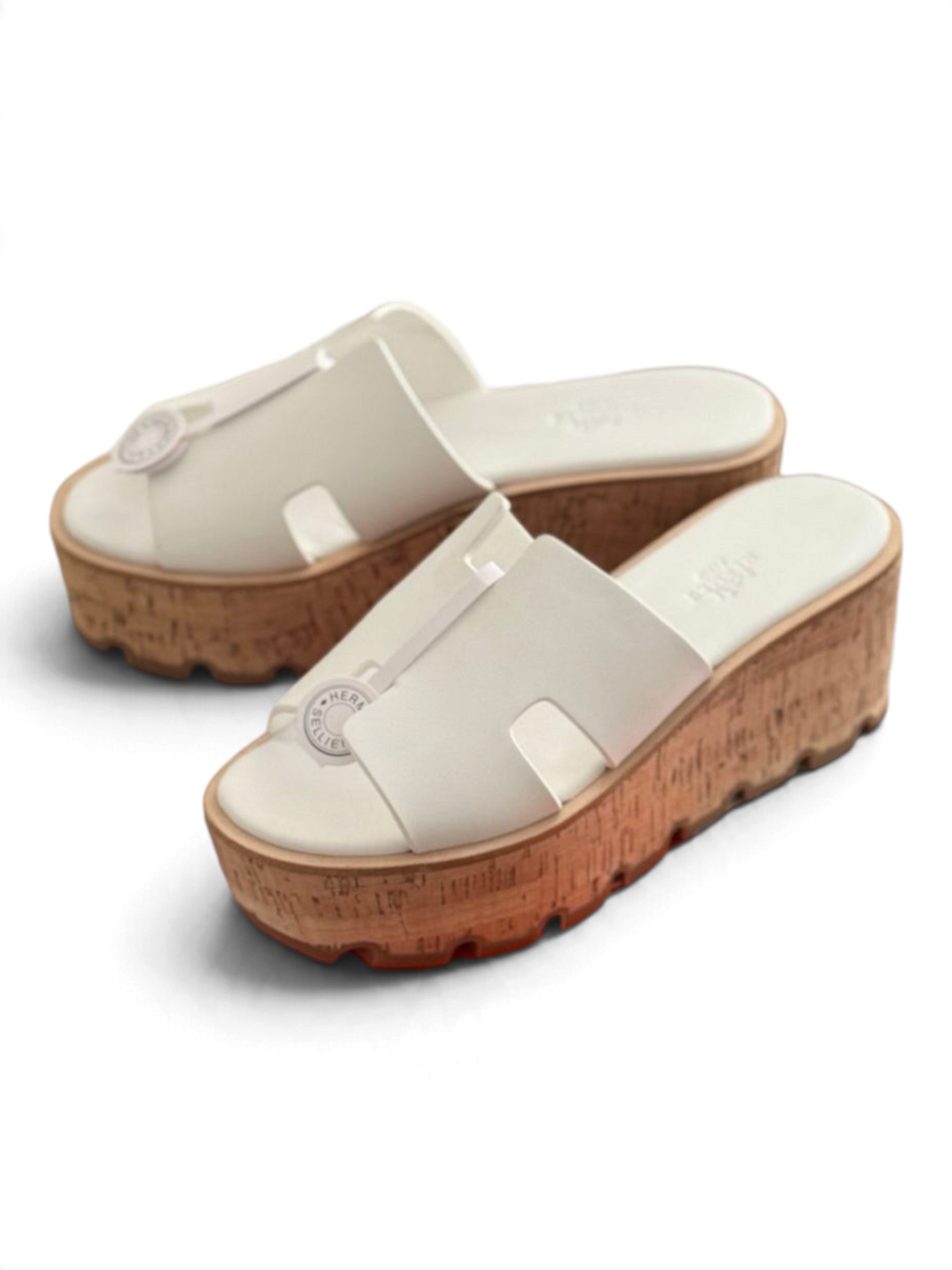 Eze Platform Sandals - White - View 3