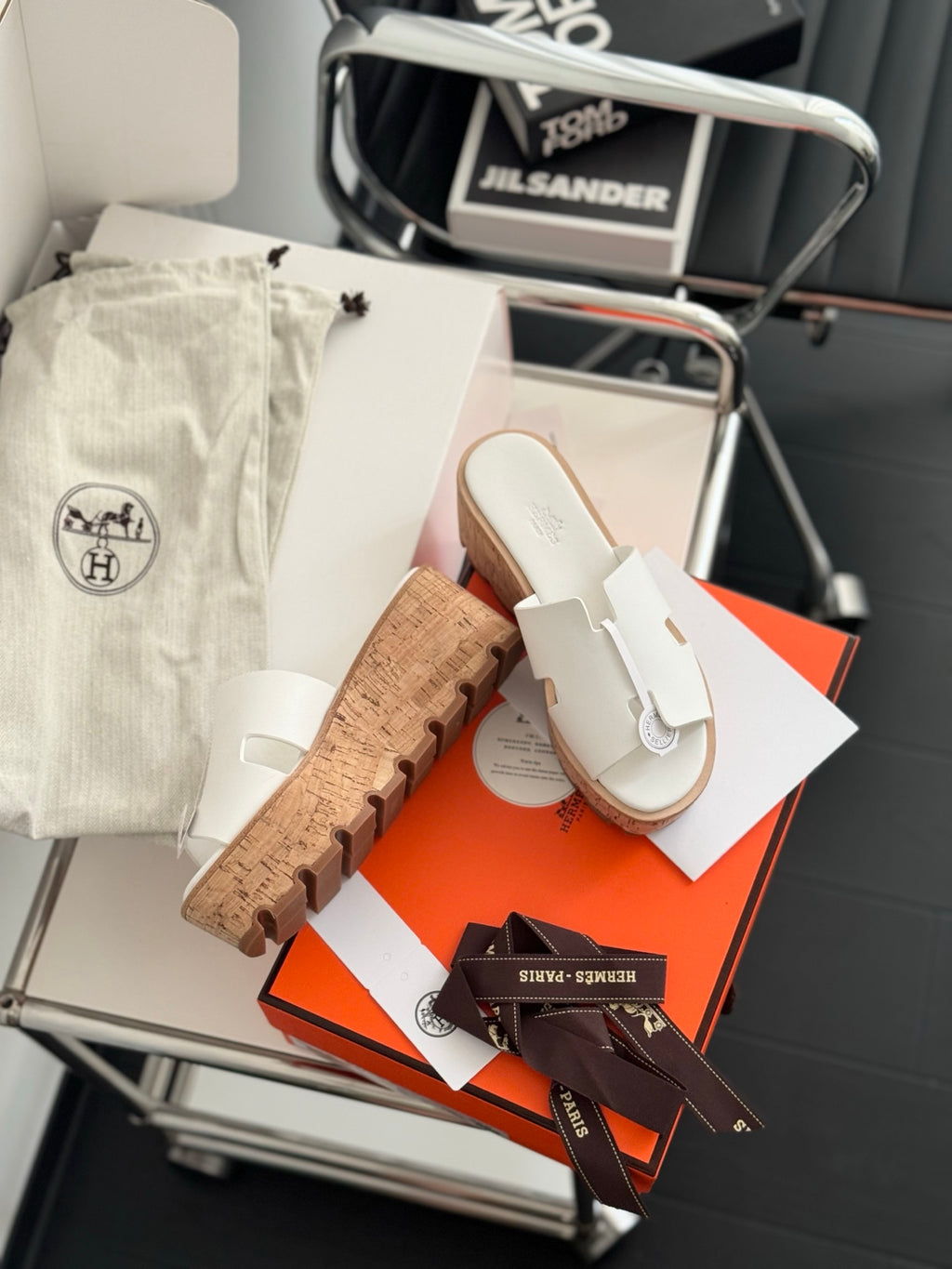 Eze Platform Sandals - White - View 4