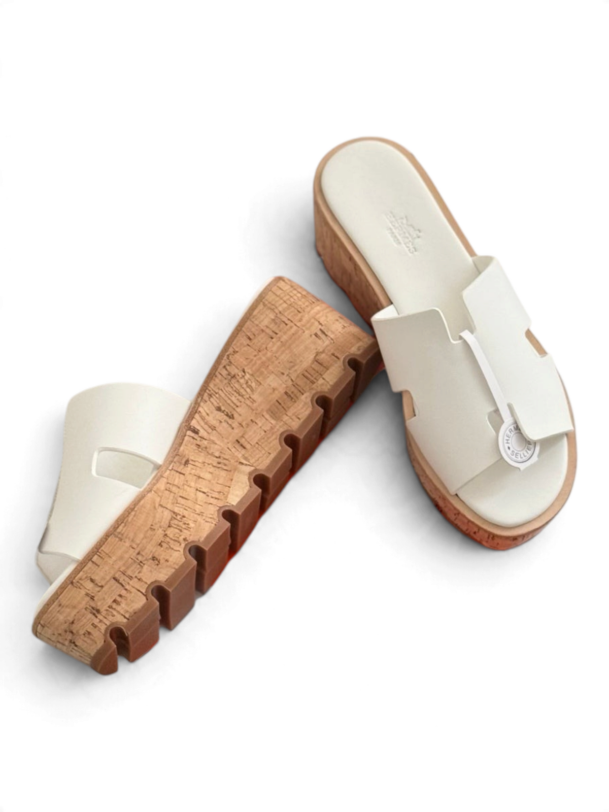 Eze Platform Sandals - White - View 4