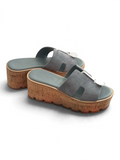 Eze Platform Sandals - Charcoal - View 1
