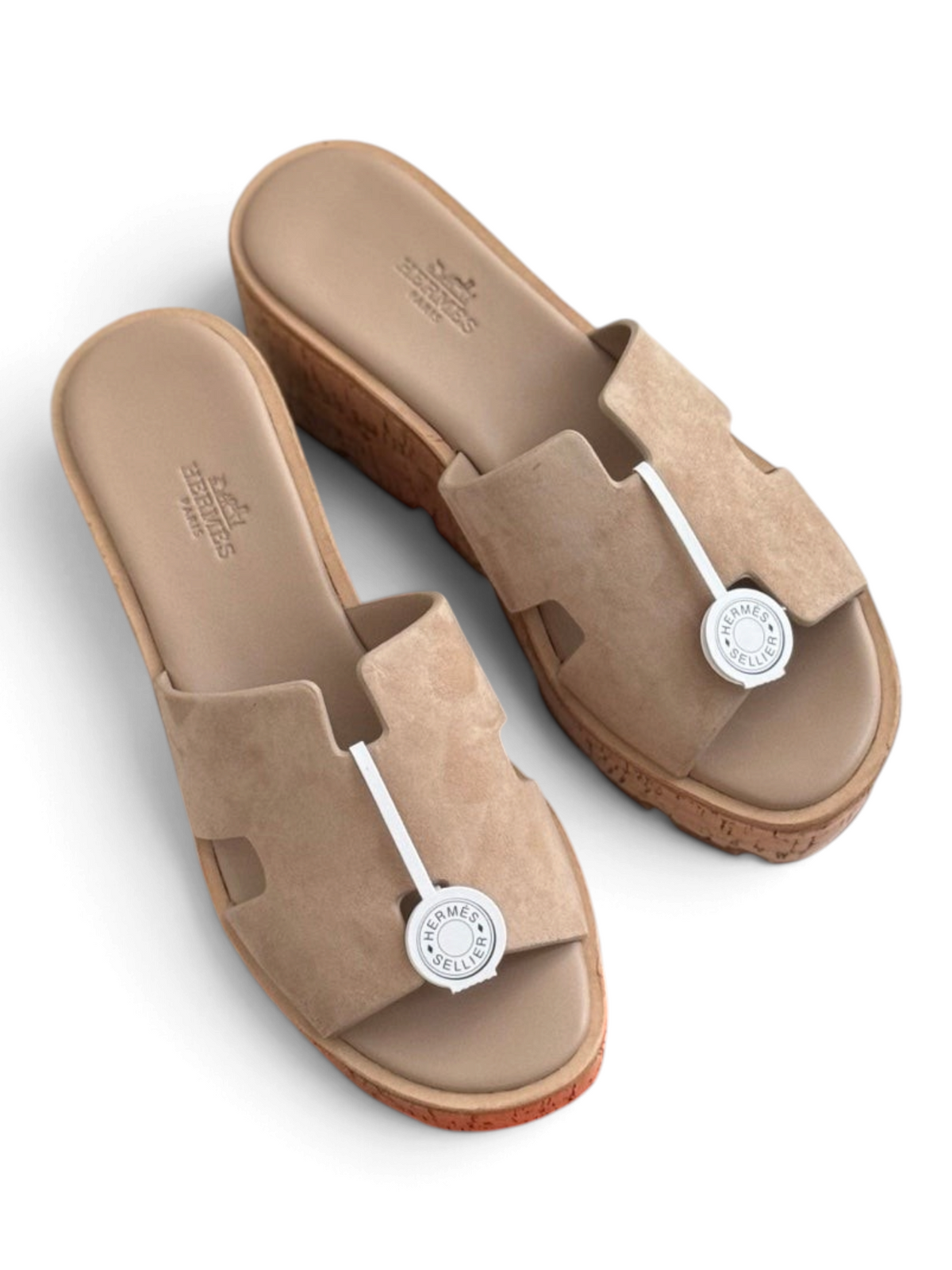 Eze Platform Sandals - Taupe - View 3
